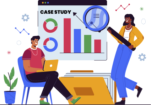 seo analytics graph on laptop